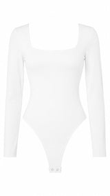 1256 Square neck longsleeve bodysuit