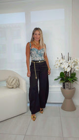 3127 Bloom denim corset