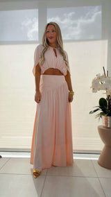 1029 Top and maxi skirt set