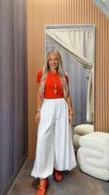 7209 Bubble elastic waist pants