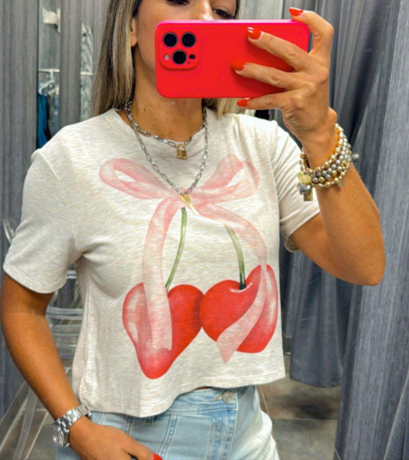 1479 Cherry crop T-shirt