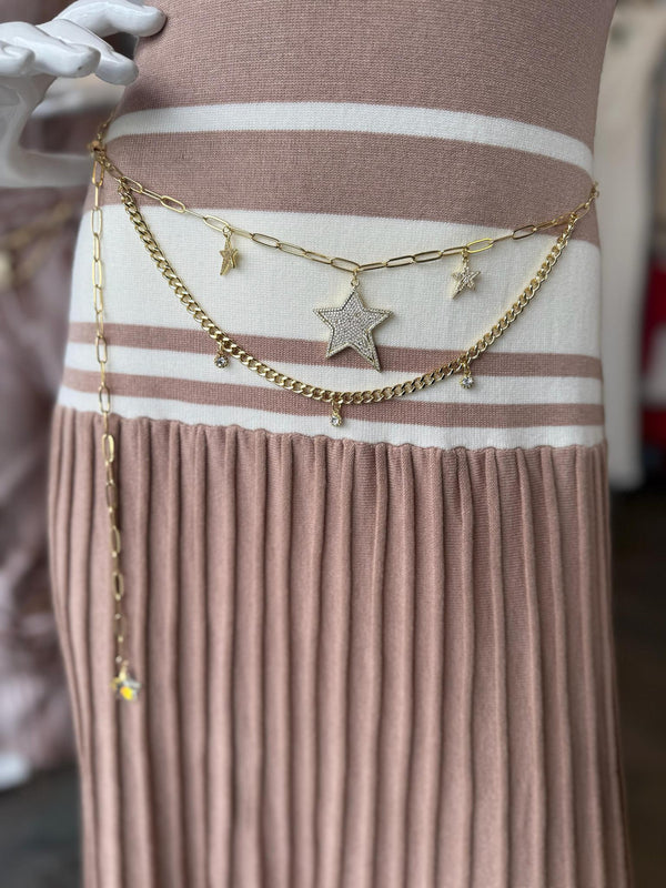 DL81 Star fancy two chain belt