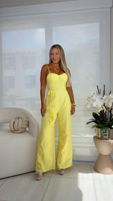 1006 Corset jumpsuit wide leg
