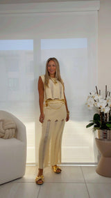 1009 Sahara lounge top and skirt set