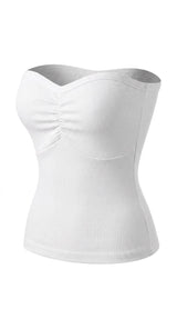 859 Heart shaped rib tube top