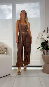 1785 Snake print jumpsuit Kiut