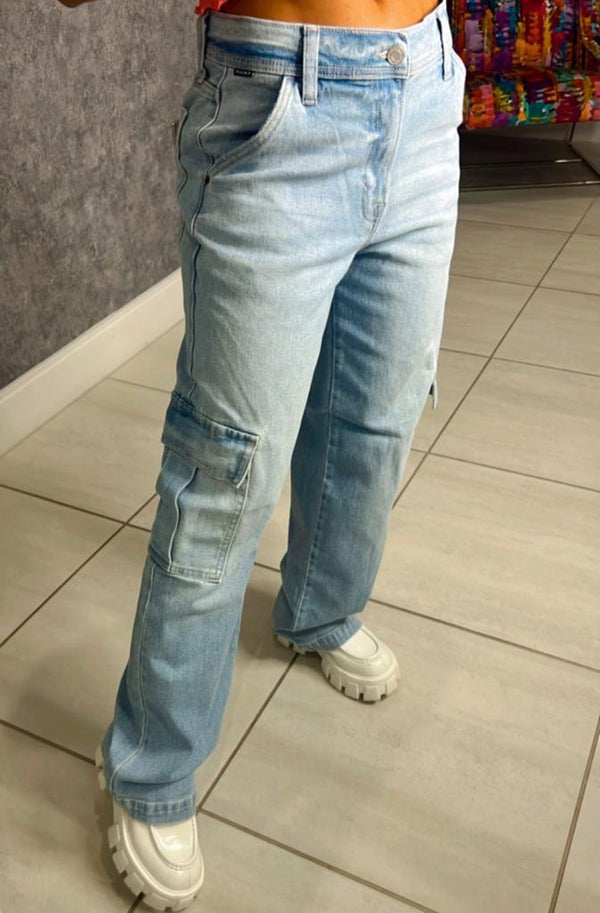8835 Vintage low jean with cargo pocket