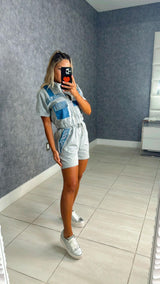 1940 Zipper top with shorts set