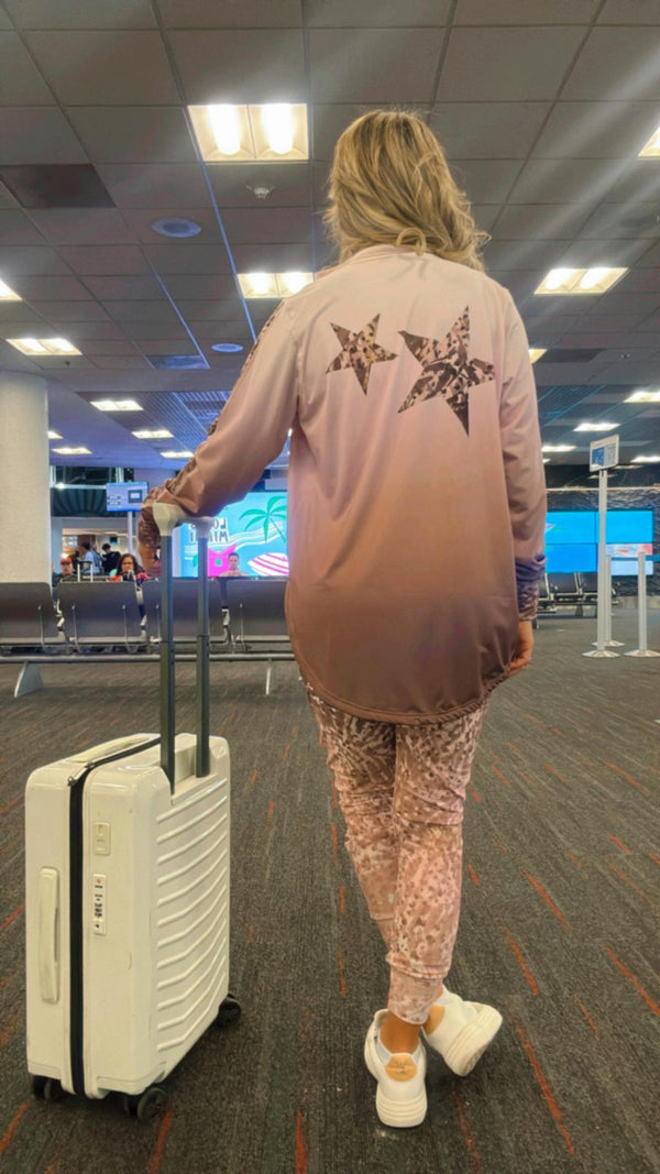 1549 Star animal print jacket and jogger set