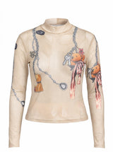 2010 Teddy bear mesh top