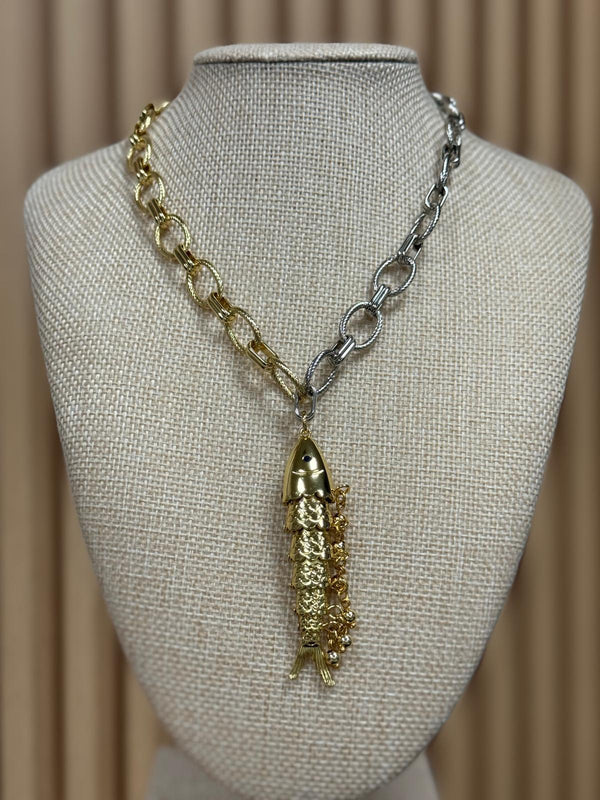 DL32 Doble tone choker fish