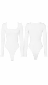 1256 Square neck longsleeve bodysuit