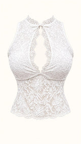 3410 Sleeveless lace top