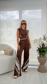 3114 Sleeveless top and pants set
