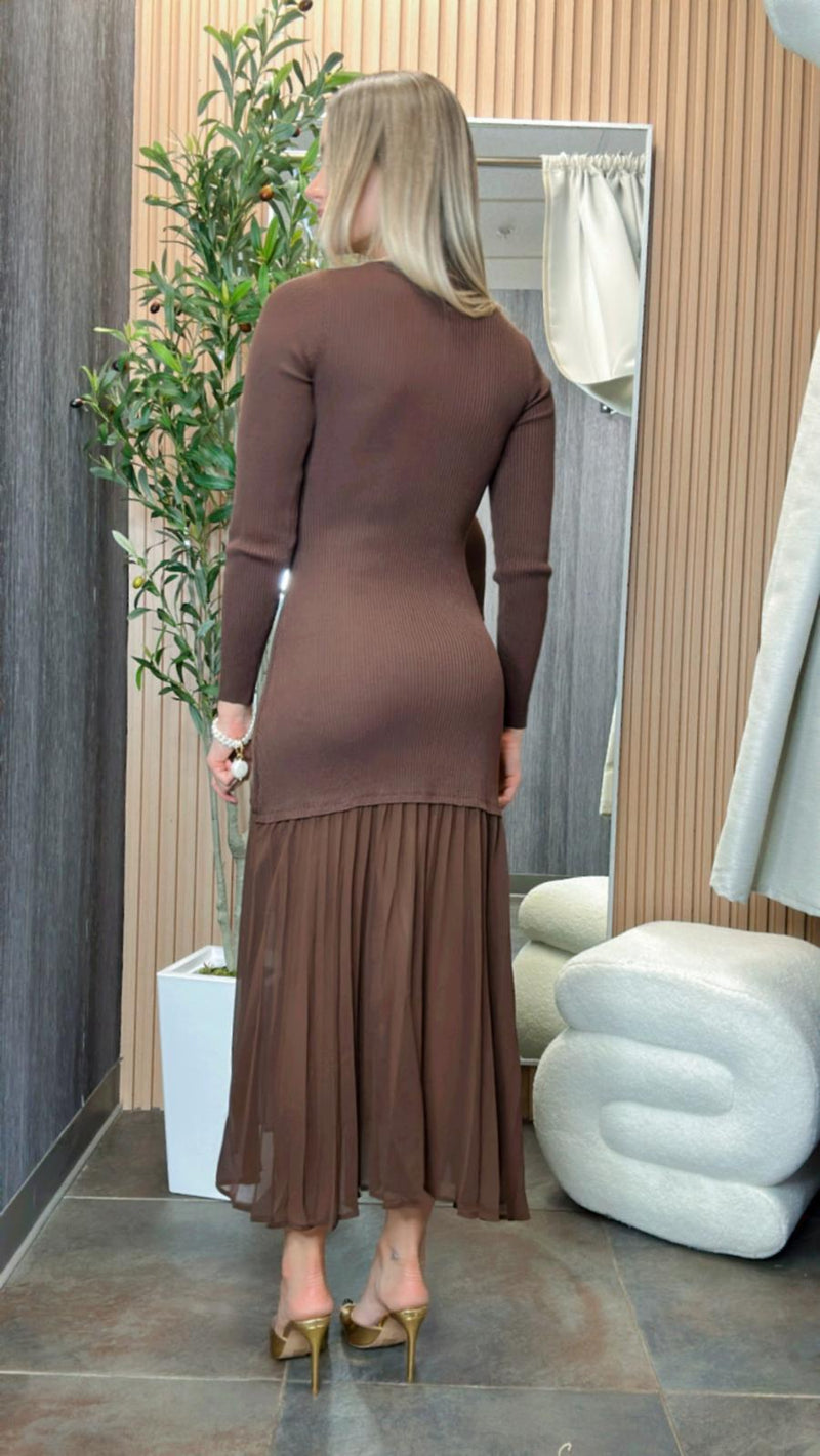 7009 Long sleeve maxi dress
