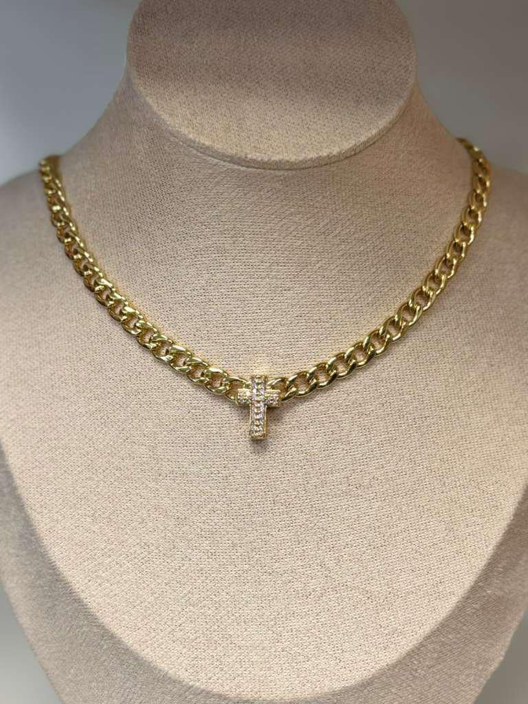 C2094 Mini cruz choker