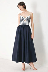 1922 Midi dress with sweater knit top