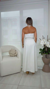 4555 Ruffle maxi dress