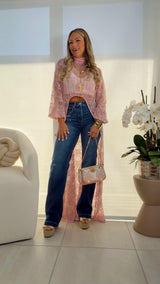 5947 High rise straight jeans pants