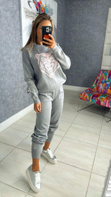 0701 Tiger sweater and jogger set