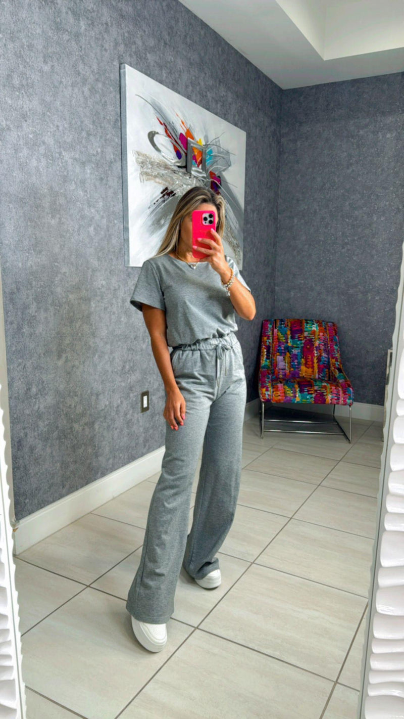 7542 Jumpsuit with elastic waist