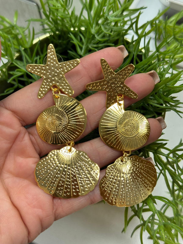 DL34 Coral earrings large