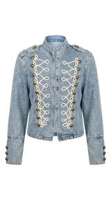 9013 Napoleon trendy denim jacket