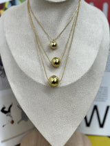 DL93 Triple cadena con aretes