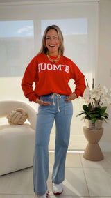 1208 Amour print sweater
