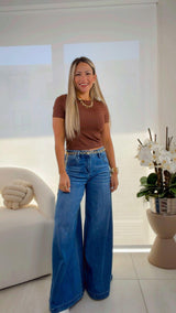 4583 Basic short sleeve top