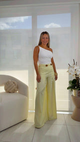 6849 One shoulder drapped bodysuit