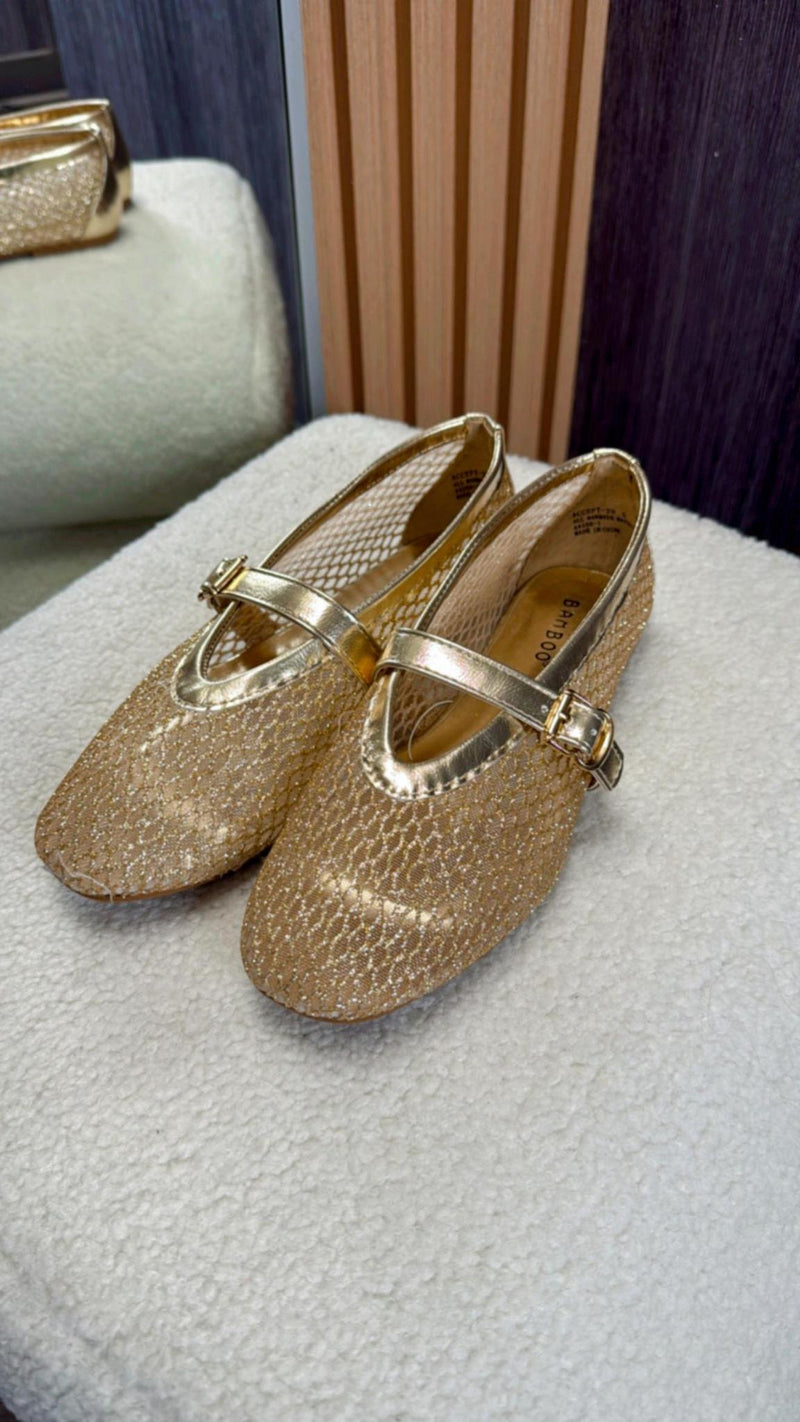 T29 Accept mesh MaryJane ballerine