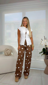 8388 Polka dot pants