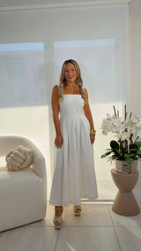 1403 Full skirt midi dress