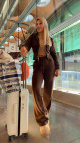 9599 Zip up hoodie and sweat pants set
