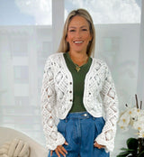Y922 Crochet knit sweater