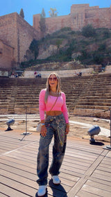 1159 Urban chain balloon pants