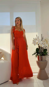 9357 Corset top midi dress