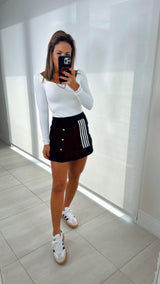 4727 Cotton skirt with buttons