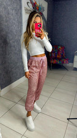 9958 Sequin jogger pants