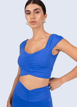 CROP EMANA FLOW - BLUE