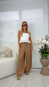 3102 Linen bubble pants