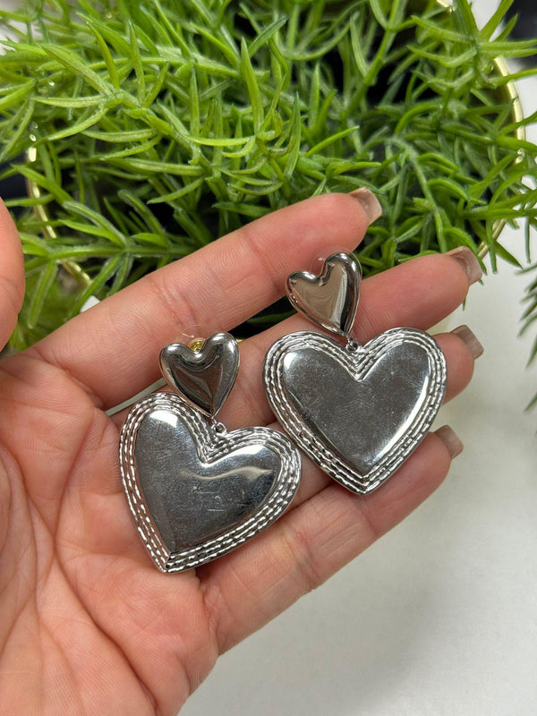 DL17 Corazon doble silver