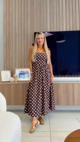 3844 Polka dot midi dress