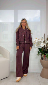 H445 Matching jacket and pants set
