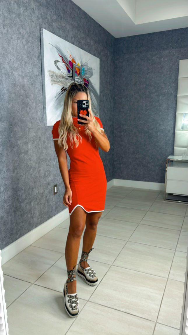 4906 Short sleeve mini dress