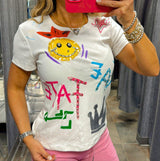 1816 Crazy print T-shirt