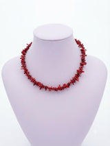 N1246 Puka coral colors necklace