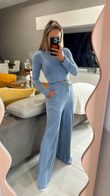 5561 Long sleeve top and pant set