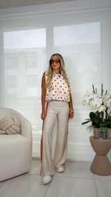 1924 Polka dot bubble vest and pants set Kiut